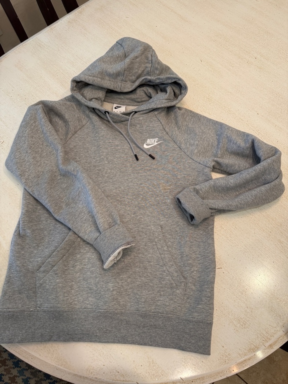 Nike Gray Pullover Hoodie with Small Chest Logo